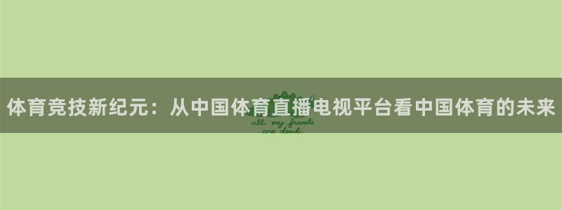 88看球网nba在线直播观看：体育竞技新纪元：从中国体育直播电视平台看中国体育的未来